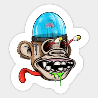 Lobotomonkey Sticker